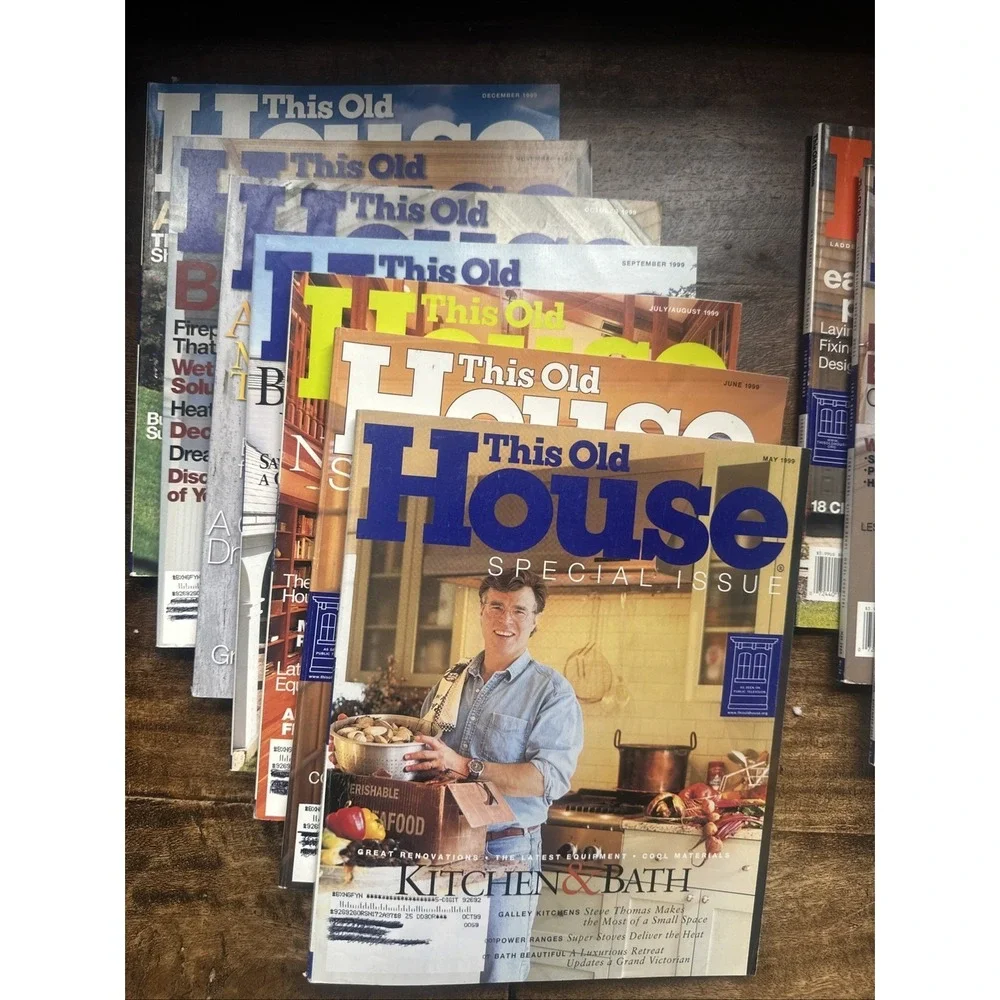 Lot of 13‎ THIS OLD HOUSE Magazines From 1999 to 2001